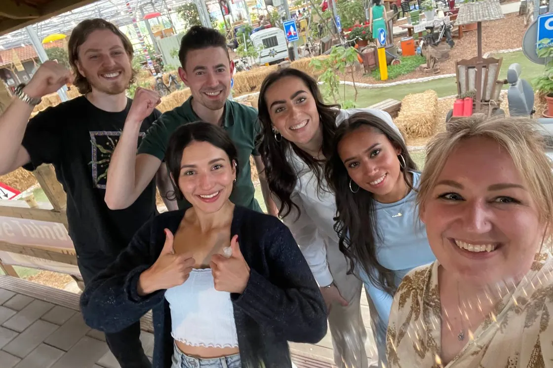 Nutheorie colleagues on a team outing